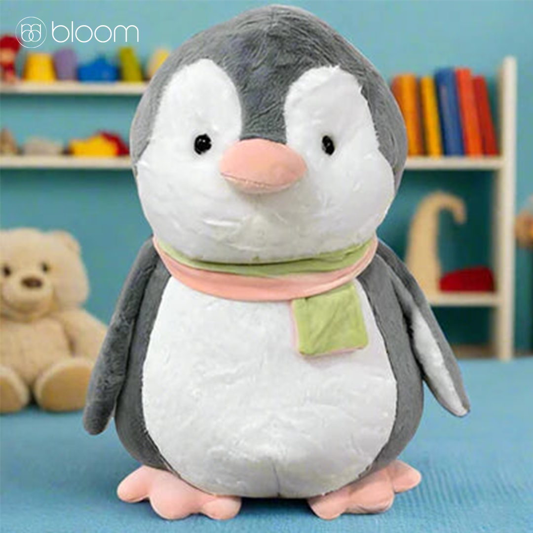 Scarf Penguin Plush Figure | Fluffy & Soft Stuffed Animal Penguin Plush Toy For Kids