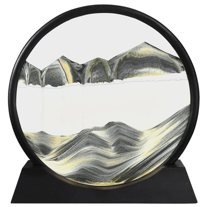 3d Moving Sandscapes Frame | Moving Sand Lamp Frame ( Random Color )7inch