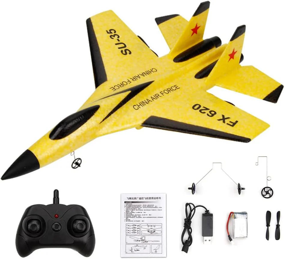 SU-35 / F22 Pro Remote Control Foam Plane for Kids - Durable, Fun & Safe Flying Toy