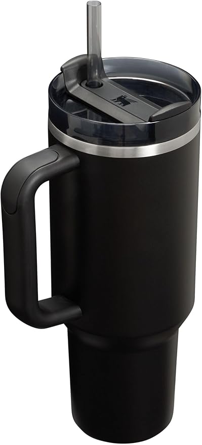 Stanley Quencher H2.0 FlowState Tumbler – 40 oz – Matte Black (Premium Edition)