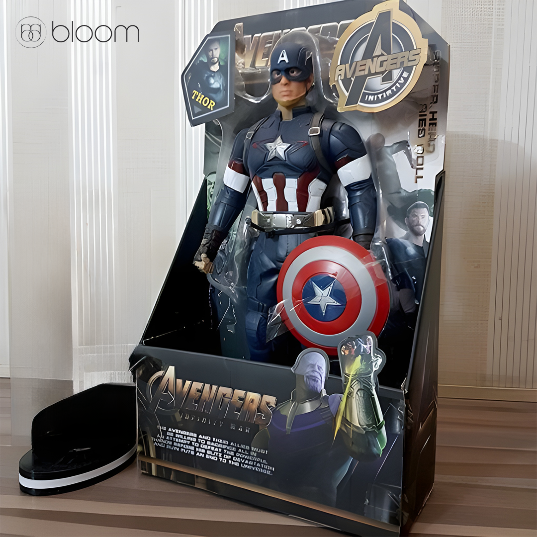 12-Inch Premium Captain America Action Figure - Durable & Poseable Toy