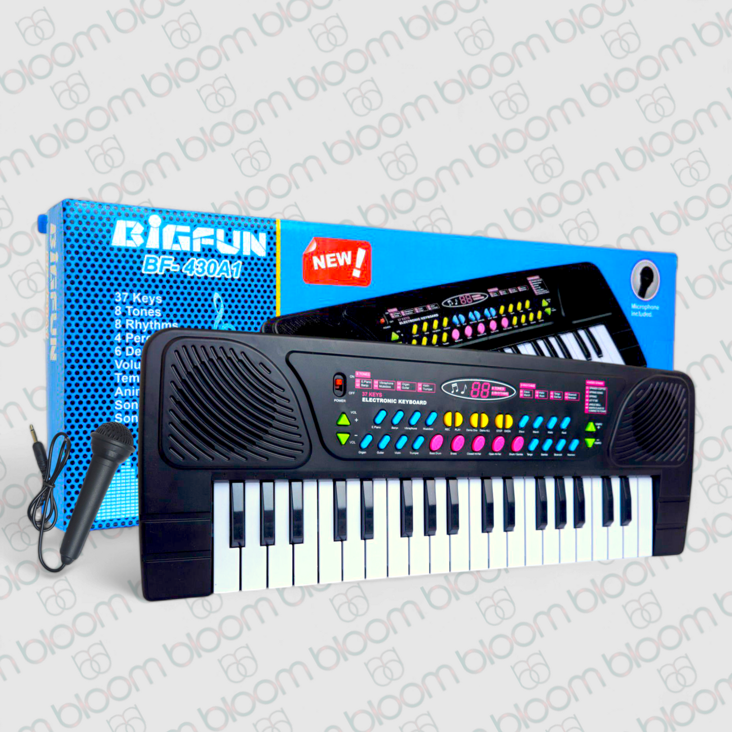 37-Key Electronic Keyboard Piano with Microphone for Kids