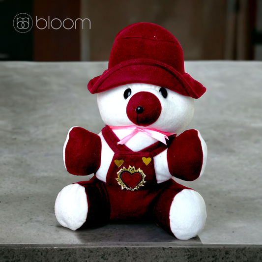 Adorable Maroon Teddy Bear