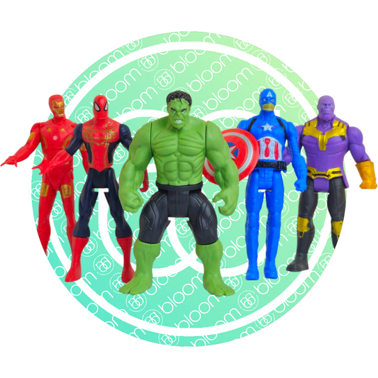 Avengers 5-Piece Action Figure Set – Heroic Marvel Collection