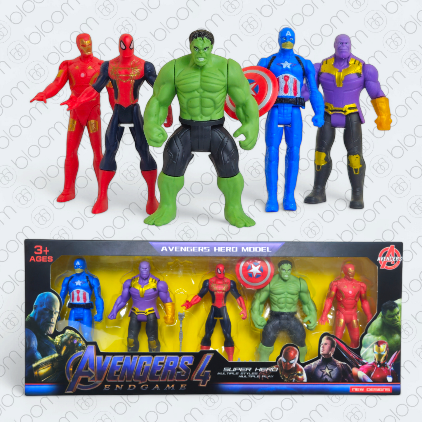 Avengers 5-Piece Action Figure Set – Heroic Marvel Collection