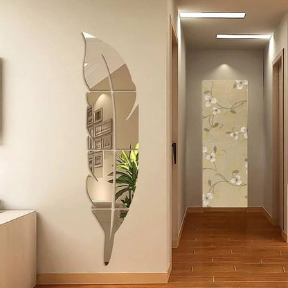 3D Acrylic Leaf Mirror for Wall Décor