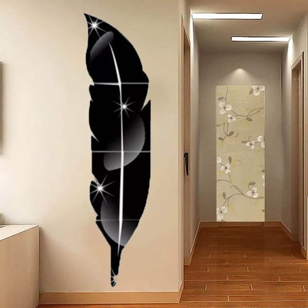 3D Acrylic Leaf Mirror for Wall Décor