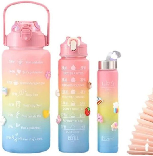 Hydration Bottles – 3-Pack, Assorted Colors