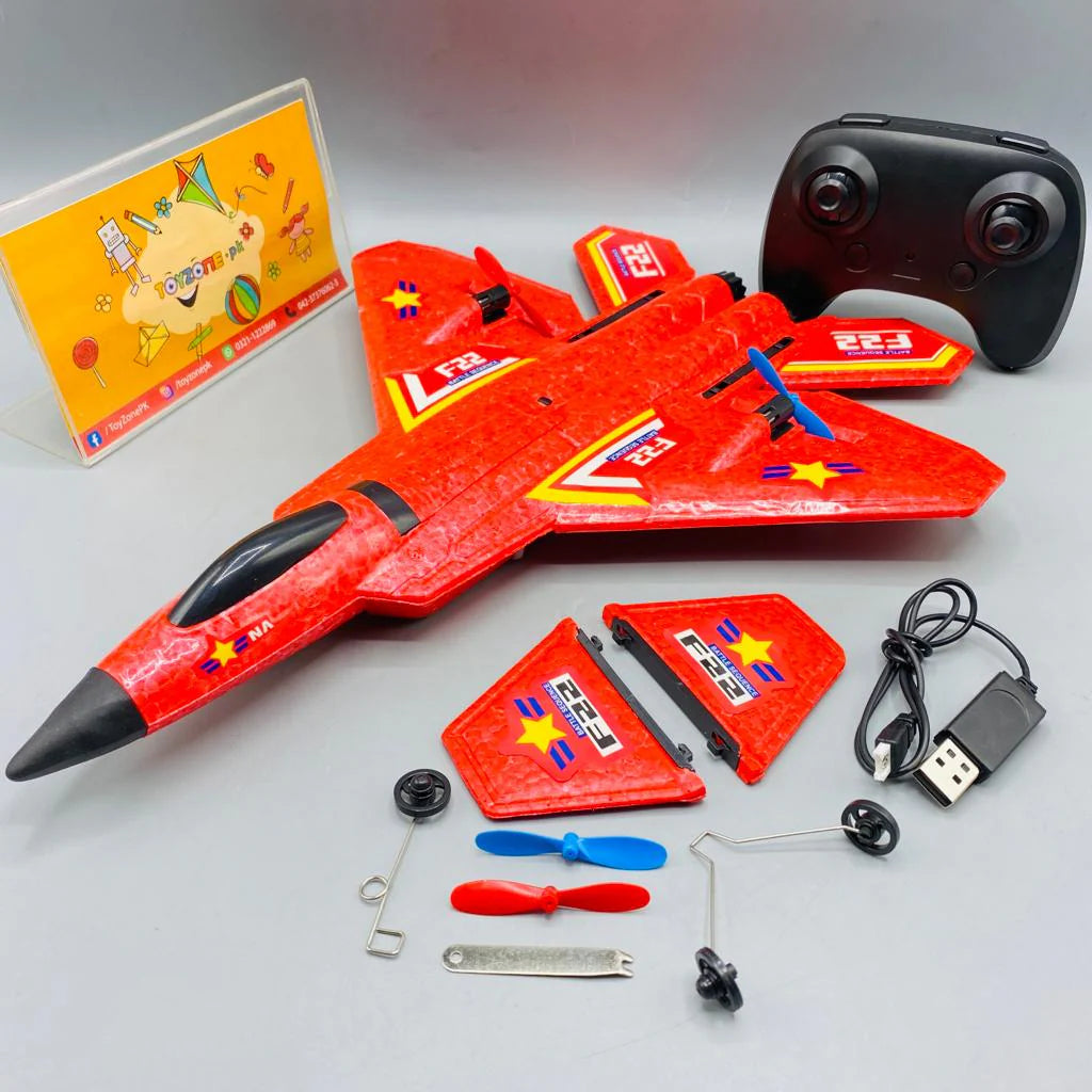 SU-35 / F22 Pro Remote Control Foam Plane for Kids - Durable, Fun & Safe Flying Toy