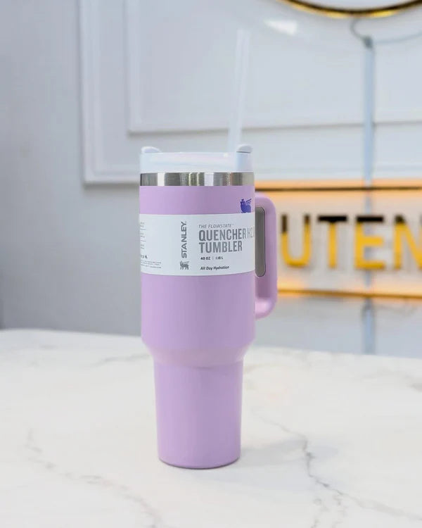 Purple Tumbler Quencher H2.0 – Insulated Water Bottle & Sipper