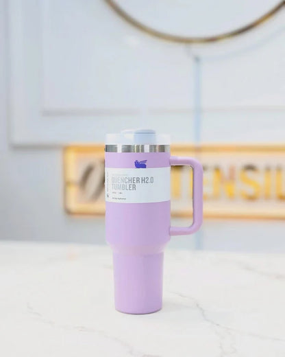 Purple Tumbler Quencher H2.0 – Insulated Water Bottle & Sipper