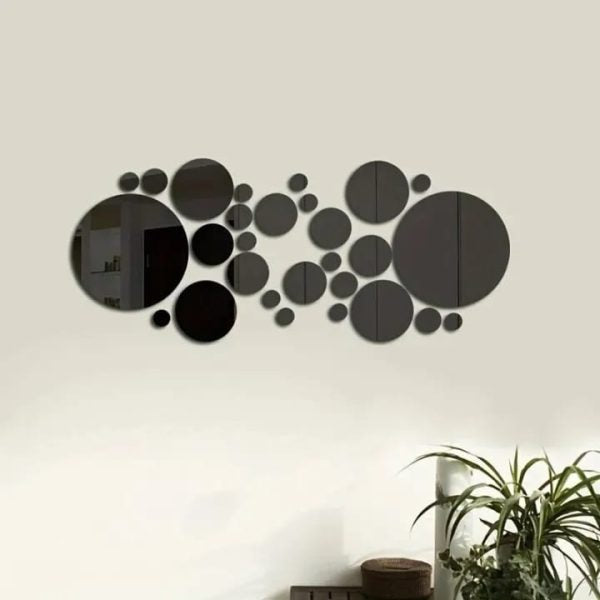 Round Acrylic Ring Mirror for Wall Décor