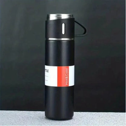 500ml Stainless Steel Vacuum Flask – Hot & Cold Thermos Bottle with Portable Lid-Cup