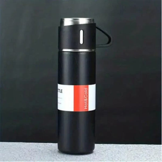 500ml Stainless Steel Vacuum Flask – Hot & Cold Thermos Bottle with Portable Lid-Cup