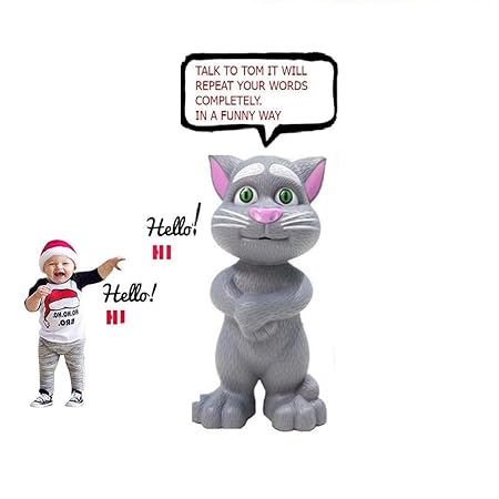 Talking Tom Smart Mimic Toy | Voice Recording, Stories, Music & Touch Response for Kids