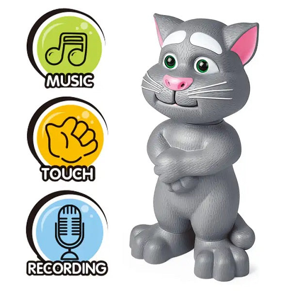 Talking Tom Smart Mimic Toy | Voice Recording, Stories, Music & Touch Response for Kids